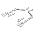 MagnaFlow Axle-Back, SS, 2.5in, Quad Split Rear 3.5in Tip 2015 Dodge Challenger 3.6L V6-13