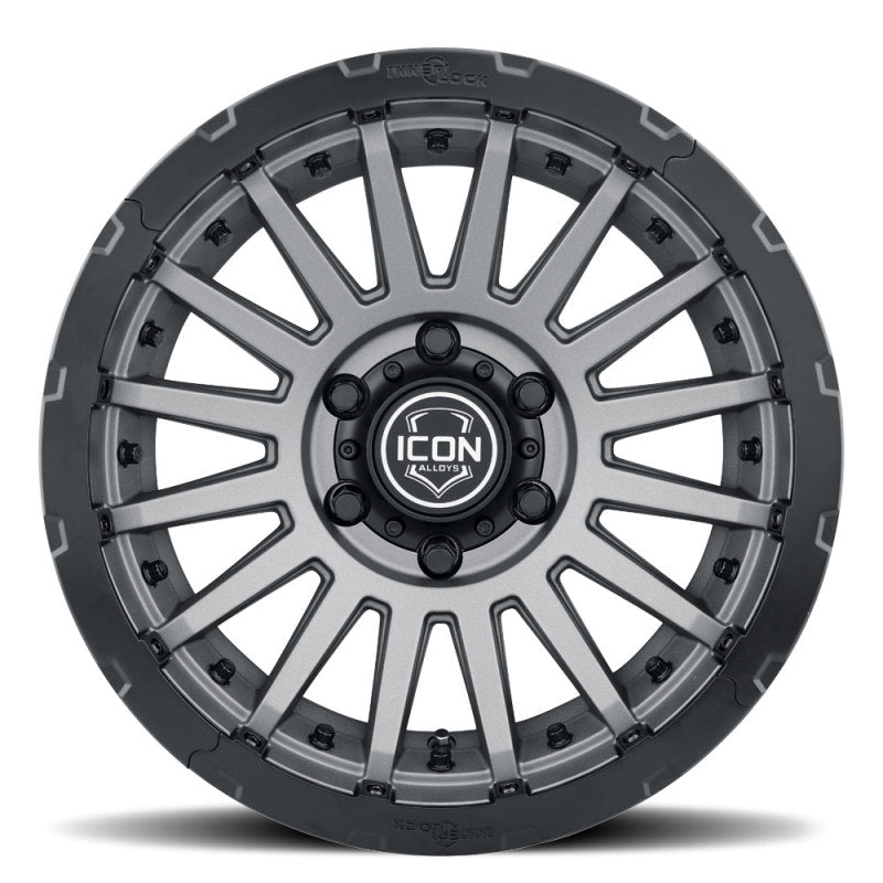 ICON Recon Pro 17x8.5 5x5 -6mm Offset 4.5in BS 71.5mm Bore Charcoal Wheel