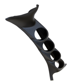Autometer 99-07 Ford Super Duty Black 52mm Quad Pillar Pod - 0