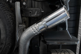 MBRP 2020+ GMC/Chevy 2500/3500 6.6L Duramax 4in Mand Bent Tubing Pro-Ser Cat Back Single Side - 304 - 0