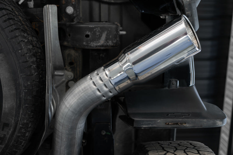MBRP 2020+ GMC/Chevy 2500/3500 6.6L Duramax 4in Mand Bent Tubing Pro-Ser Cat Back Single Side - 304 - 0