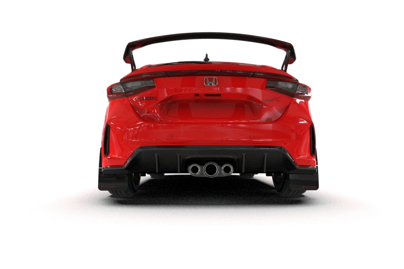 Rally Armor 23-25 Honda Civic Type R Black Mud Flap Grey Logo - 0