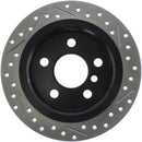StopTech 14-15 Mini Cooper Base Slotted & Drilled Rear Right Rotor-4
