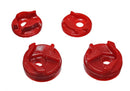 Energy Suspension 02-03 Nissan Sentra/200SX Red Motor Mount Insert Set (w/ Spec V 2.5L engine manua-1