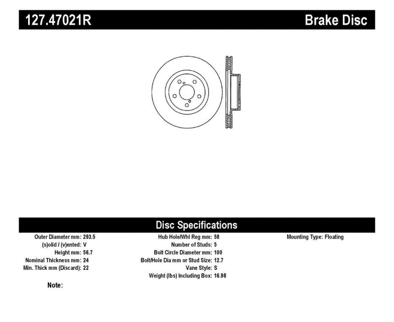 StopTech Slotted & Drilled Sport Brake Rotor - 0