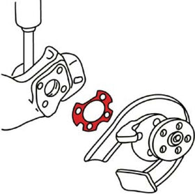 SPC Performance 99-05 VW Golf/Jetta/00-06 Audi TT Nylon Negative Camber Shim (0.50deg.) - 0