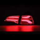 AlphaRex 17-22 Tesla Model 3 PRO-Series LED Tail Lights Red Smoke w/Seq Sig-3
