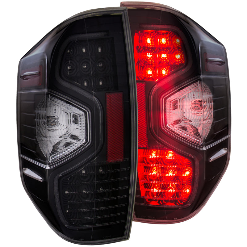 ANZO 2014-2015 Toyota Tundra LED Taillights Black - 0