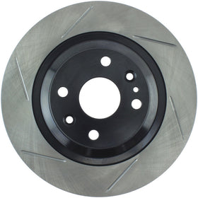 StopTech Power Slot 01-05 Mazda Miata Sport Suspension/Turbo SportStop Slotted Rear Right Rotor - 0