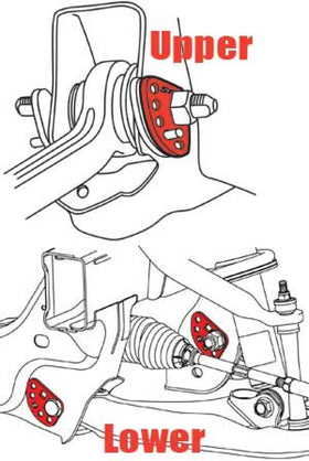 SPC Performance GM Alignment Cam Lock Plate (2) - 0