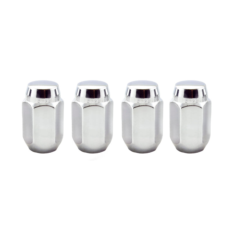 McGard Hex Lug Nut (Cone Seat) 1/2-20 / 13/16 Hex / 1.5in. Length (4-Pack) - Chrome - 0