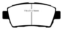 EBC 11-15 Scion IQ 1.3 Redstuff Front Brake Pads-1