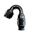 Fragola -8AN Real Street x 150 Degree Hose End Black For PTFE Hose-2