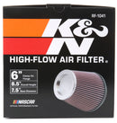 K&N Round Tapered Universal Air Filter 6 inch Flange 7 1/2 inch Base 5 inch Top 7 1/2 inch Height-9