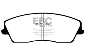 EBC 05-09 Chrysler 300 2.7 Redstuff Front Brake Pads