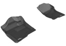3D MAXpider 2007-2013 Chevrolet Silverado Extended/Crew Cab Kagu 1st Row Floormat - Black-1
