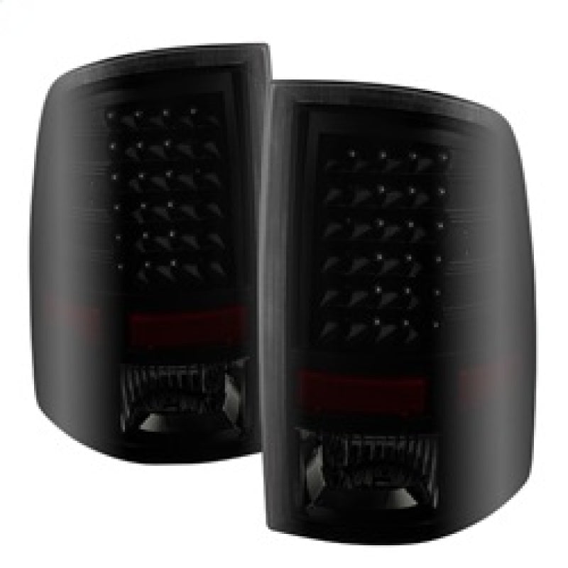 Xtune Dodge Ram 1500 09-14 LED Tail Lights Incandescent Model Only Black Smoke ALT-JH-DR09-LED-BKSM - 0