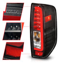 ANZO 2005-2021 Nissan Frontier LED Taillights Black Housing/Clear Lens-2