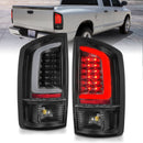 ANZO 2002-2006 Dodge  Ram 1500 LED Tail Lights w/ Light Bar Black Housing Clear Lens-1