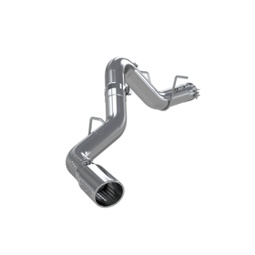 MBRP 2020+ GMC/Chevy 2500/3500 6.6L Duramax 4in Mand Bent Tubing AL-Ser Cat Back Single Side - Alum - 0