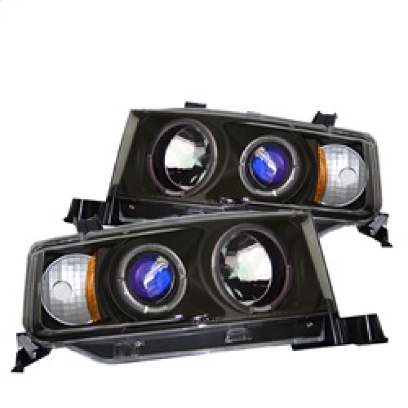 Spyder Scion XB 03-07 Projector Headlights LED Halo Black High H1 Low 9006 PRO-YD-TSXB03-HL-BK - 0