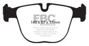 EBC 10+ BMW X5M 4.4 Twin Turbo Redstuff Rear Brake Pads-1