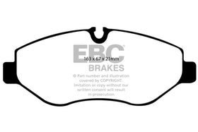 EBC 07+ Dodge Sprinter 2500 Greenstuff Front Brake Pads - 0