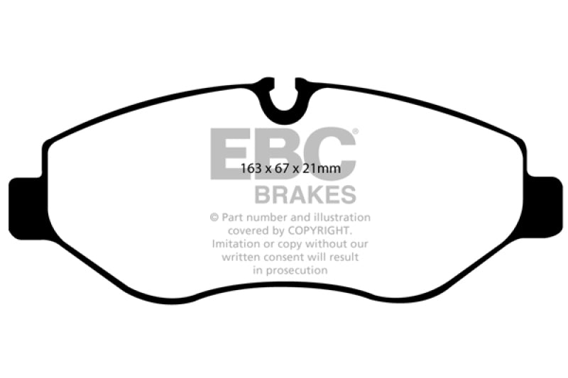 EBC 07+ Dodge Sprinter 2500 Greenstuff Front Brake Pads - 0