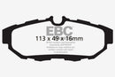 EBC 10-14 Ford Mustang 3.7 Yellowstuff Rear Brake Pads-3
