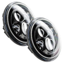 Oracle 7in High Powered LED Headlights - NO HALO - Black Bezel-4