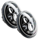 Oracle 7in High Powered LED Headlights - Black Bezel - Blue-4