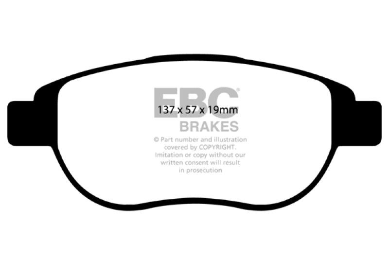 EBC Brakes Yellowstuff Performance Brake Pads - 0