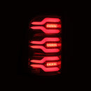 AlphaRex 19-21 Dodge Ram 1500 Luxx-Series LED Tail Lights Black/Red w/Activ Light/Seq Signal-2