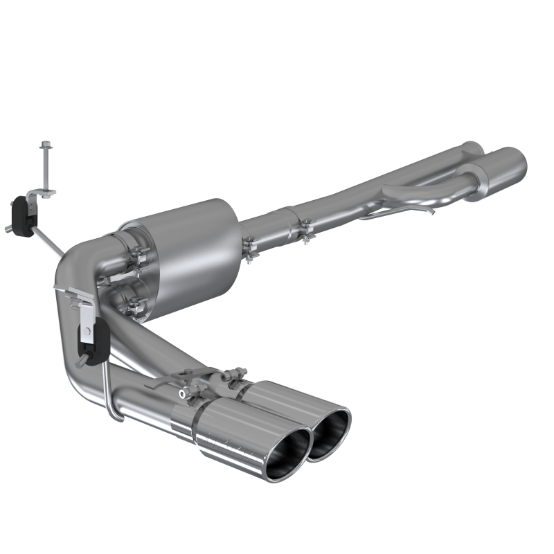 MBRP 2019+ Chevrolet Silverado 1500 4.5L/5.3L Pre-Axle Dual Side Exite w/ 4in OD Tip- T304 - 0
