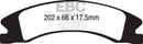 EBC 15+ Cadillac Escalade Ext/Esv 6.2 2WD Greenstuff Front Brake Pads-3