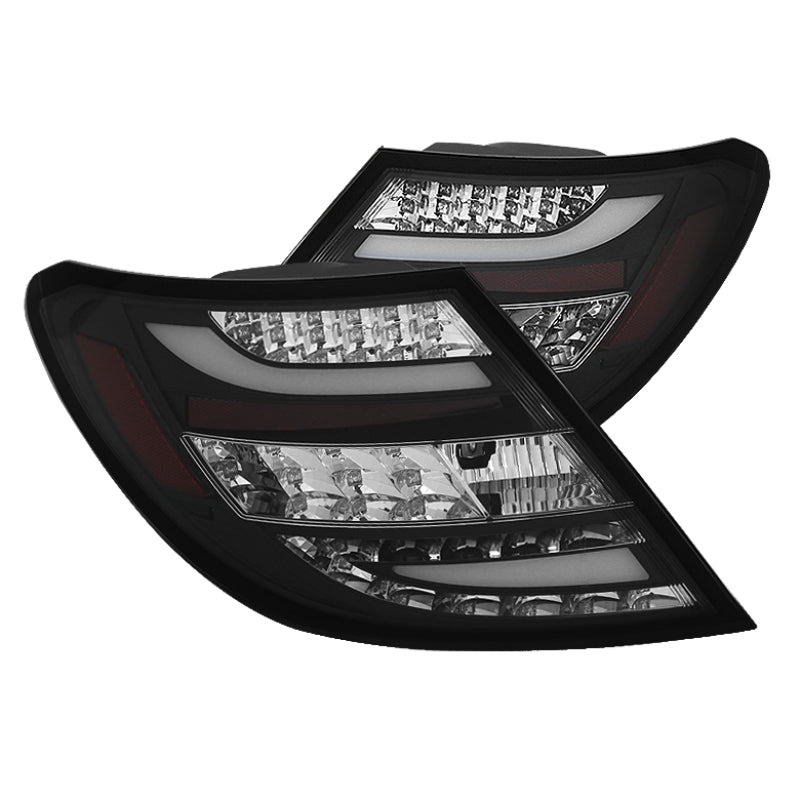 Spyder Mercedes Benz W204 C-Class 08-11 LED Tail Lights Incandescent only - Blk ALT-YD-MBZC08-LED-BK - 0