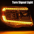 AlphaRex 05-11 Toyota Tacoma NOVA LED Projector Headlights Plank Style Alpha Black w/Actv Light/DRL-5