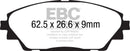 EBC 14+ Mazda 3 2.0 (Japan Build) Yellowstuff Front Brake Pads-4