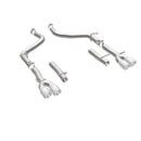 MagnaFlow Axle-Back, SS, 2.5in, Quad Split Rear 3.5in Tip 2015 Dodge Challenger 3.6L V6-15