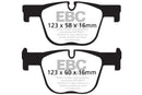 EBC 12+ BMW 335 3.0 Turbo (F30) Yellowstuff Rear Brake Pads-4