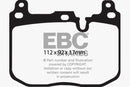 EBC 14+ BMW M3 3.0 Twin Turbo (F80) Redstuff Front Brake Pads-1