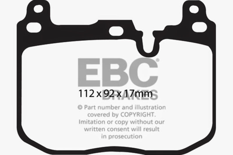 EBC 2017+ BMW M240 Coupe Bluestuff Front Brake Pads - 0