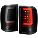 ANZO 1993-1997 Ford  Ranger LED Tail Lights w/ Light Bar Black Housing Smoked Lens-3