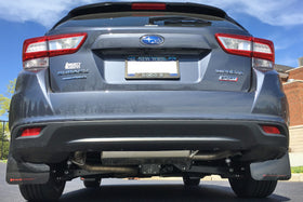 Rally Armor 17-23 Subaru Impreza 4D/5D Black UR Mud Flap w/Grey Logo - 0