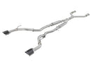 aFe POWER Takeda 2.5in 304 SS CB Exhaust w/ Carbon Fiber Tips 17-19 Infiniti Q60 V6-3.0L (tt)-1
