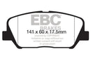 EBC 12-15 Hyundai Veloster 1.6 Turbo Redstuff Front Brake Pads-3