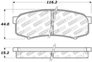 StopTech Performance 96-09 Lexus GX 470/LX 450/LX 470/LX 570 Rear Brake Pads-1