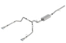 Borla 19 Chevrolet Silverado/GMC Sierra 1500 6.2L SS Touring Catback Exhaust - Square Chrome Tips-1