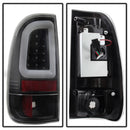 Spyder 08-16 Ford Super Duty F-250 V3 Light Bar LED Tail Lights - Black (ALT-YD-FS07V3-LBLED-BK)-7