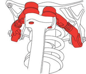 SPC Performance 98-08 Audi A4/S4/RS4 / 98-05 VW Passat Front Upper Multi Link Control Arm Kit - 0